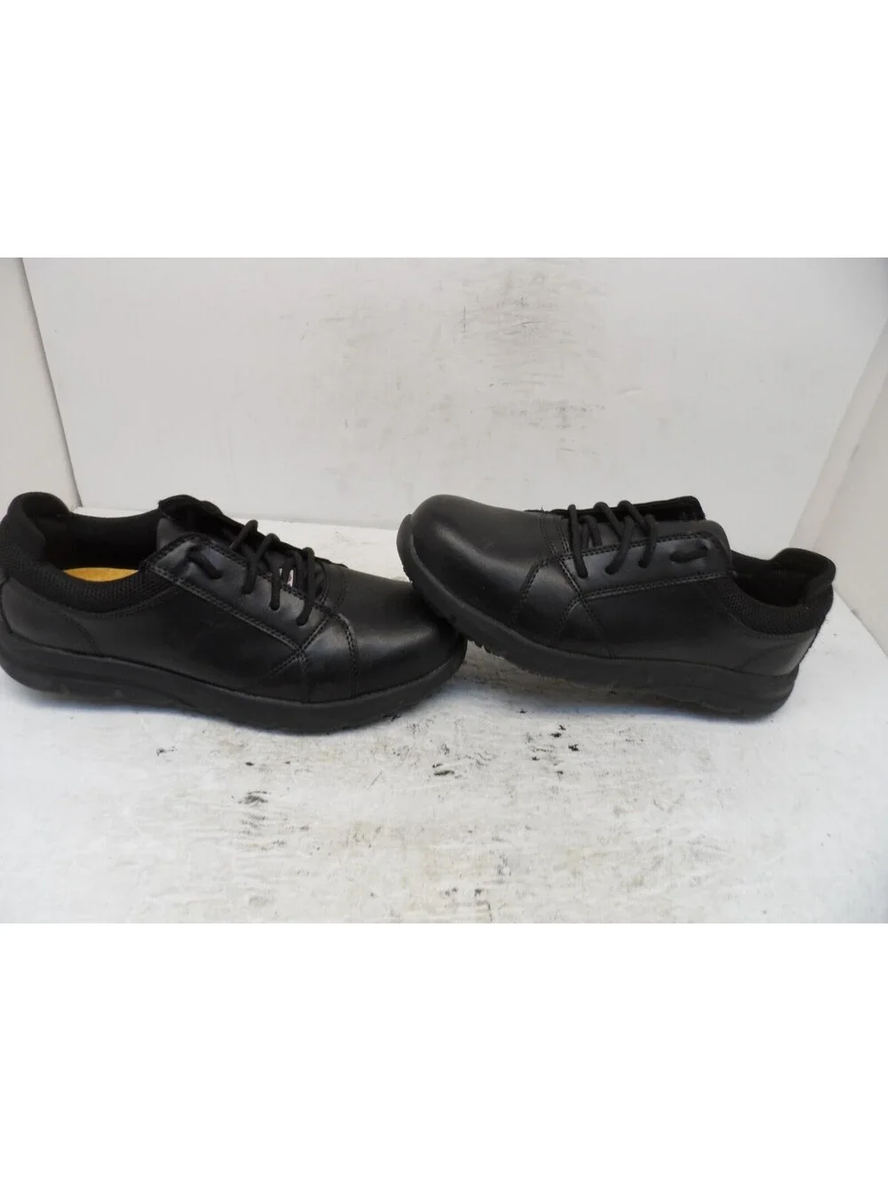 Dakota Men's Lace-Up Steel Toe Sport Oxford Shoes 3105 Black Leather Size 8.5M